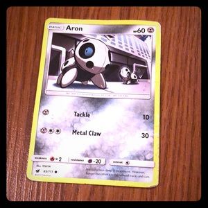Aron Pokémon card
